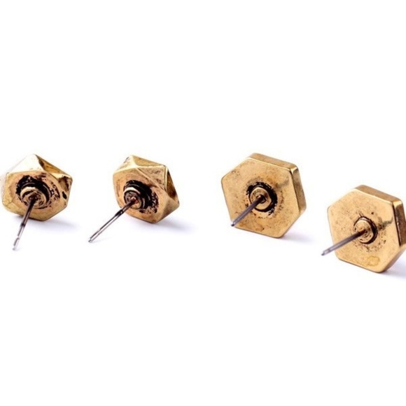 Erica Nikol Piper Ear Studs 2 Pair Earrings - Picture 5 of 8